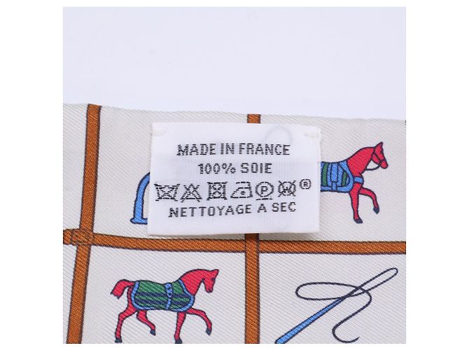 Hermès HERMES Couvertures et Tenues de Jour Horse Blanket Silk Twilly Scarf - Ansicht 8