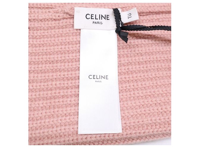 Triomphe Céline Gorro de cachemira Celine en rosa - vista 7