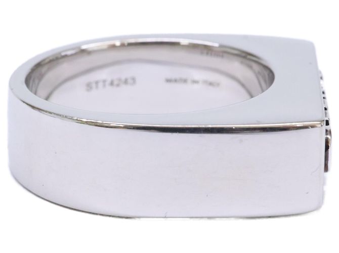 Céline Anillo Celine Monochrome Stamp Plata - vista 4