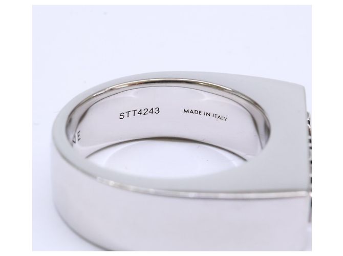 Céline Anillo Celine Monochrome Stamp Plata - vista 8