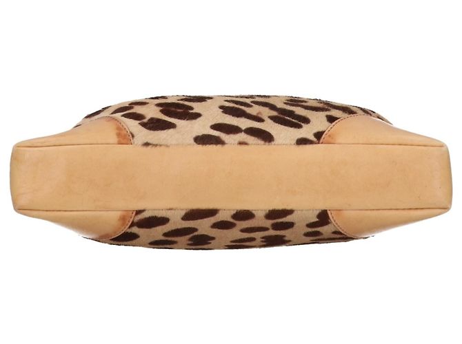 Dolce & Gabbana Bolsa de mão em couro com estampa de leopardo D&G Bege - vista 5