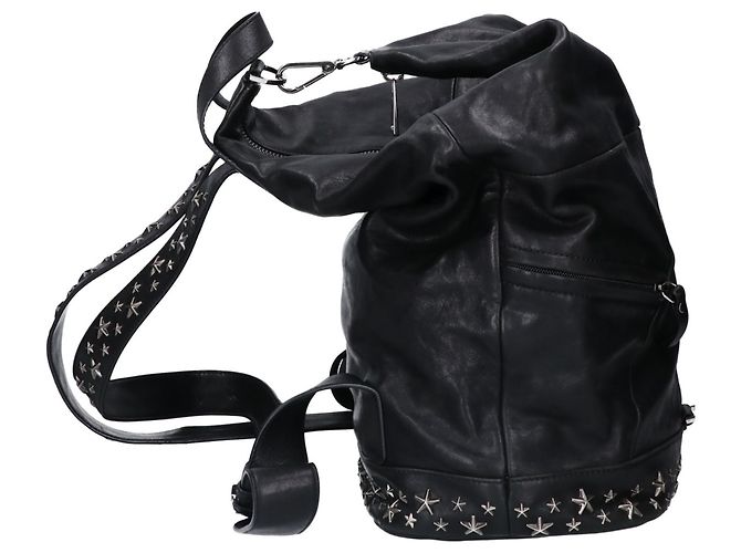 Zaino in pelle con borchie Fitzroy Star Jimmy Choo Nero - vista 2