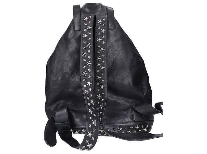 Zaino in pelle con borchie Fitzroy Star Jimmy Choo Nero - vista 3