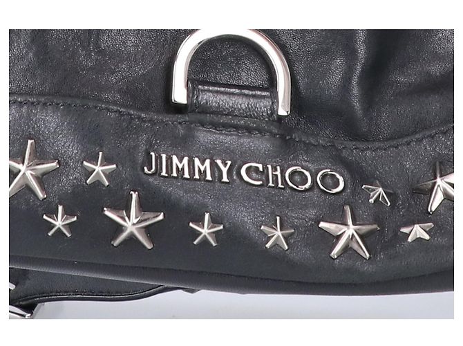 Zaino in pelle con borchie Fitzroy Star Jimmy Choo Nero - vista 7