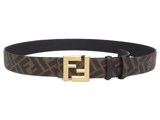 Fendi 7C0424 FF Square Wendelgürtel Braun Golden - Ansicht 2
