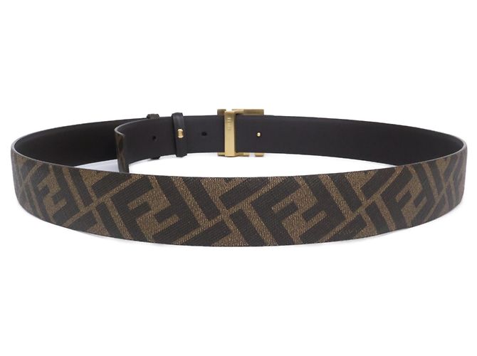 Fendi 7C0424 FF Square Wendelgürtel Braun Golden - Ansicht 3