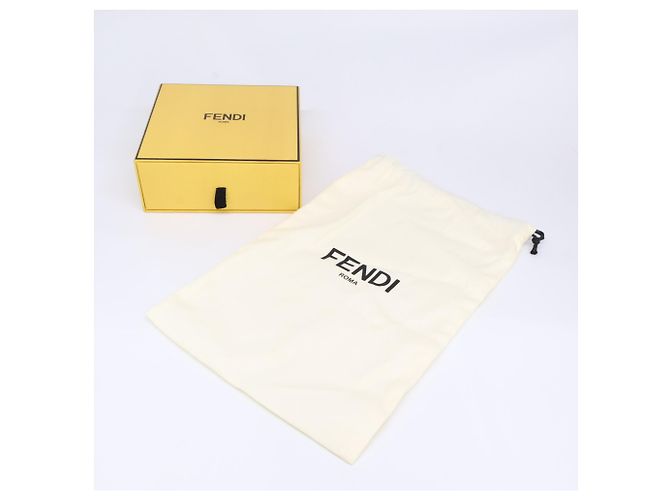Fendi 7C0424 FF Square Wendelgürtel Braun Golden - Ansicht 8