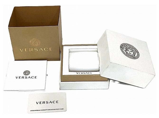 Orologio da polso Quartz Versace con quadrante dorato - vista 10
