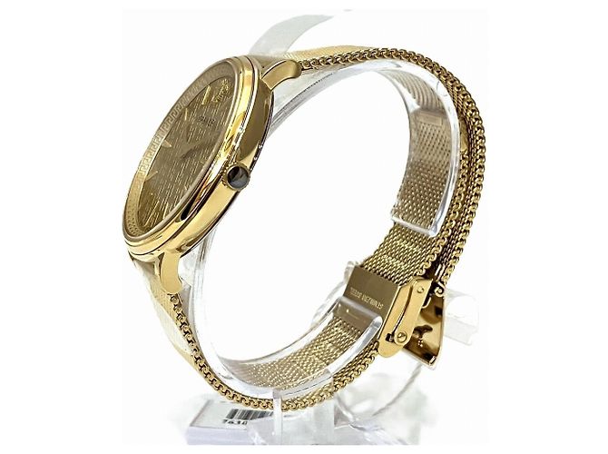 Orologio da polso Quartz Versace con quadrante dorato - vista 2