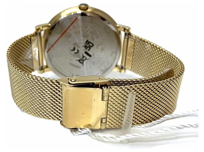 Orologio da polso Quartz Versace con quadrante dorato - vista 6