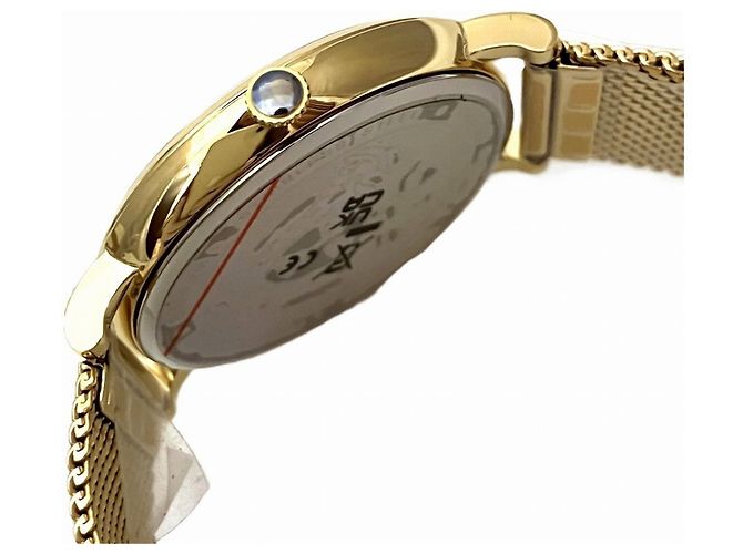 Orologio da polso Quartz Versace con quadrante dorato - vista 8