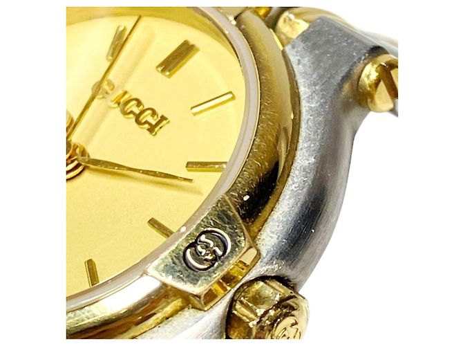 Reloj de pulsera Gucci de acero inoxidable con esfera dorada - vista 4