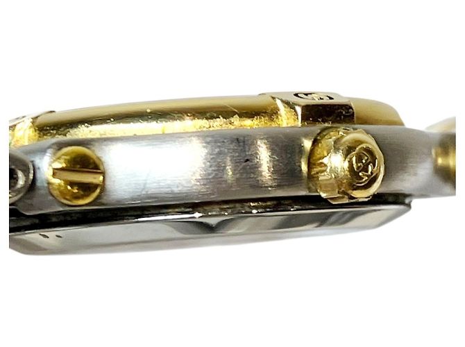 Reloj de pulsera Gucci de acero inoxidable con esfera dorada - vista 7