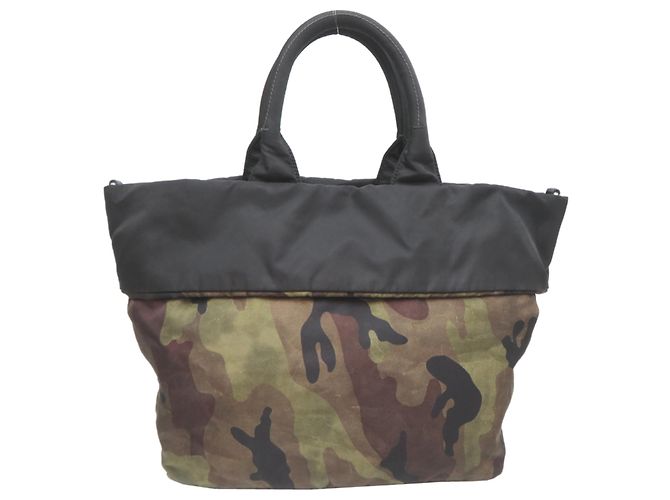 Sac à main Prada Camouflage Noir - vue 2