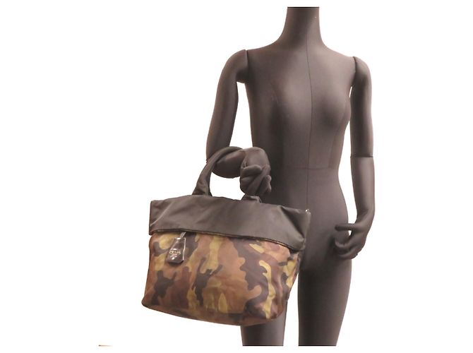 Sac à main Prada Camouflage Noir - vue 8