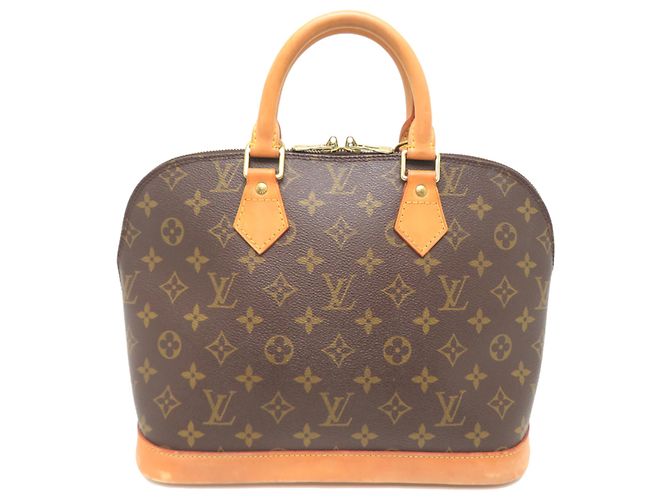 Borsa a mano Louis Vuitton Alma PM da donna Marrone - vista 2