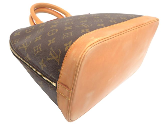 Borsa a mano Louis Vuitton Alma PM da donna Marrone - vista 3