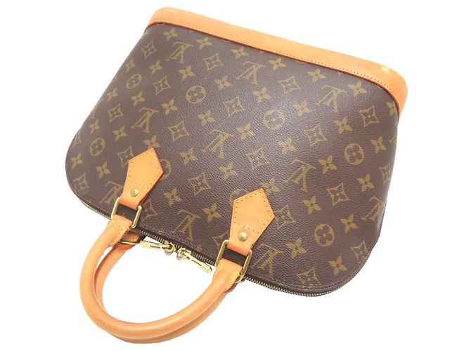 Borsa a mano Louis Vuitton Alma PM da donna Marrone - vista 4