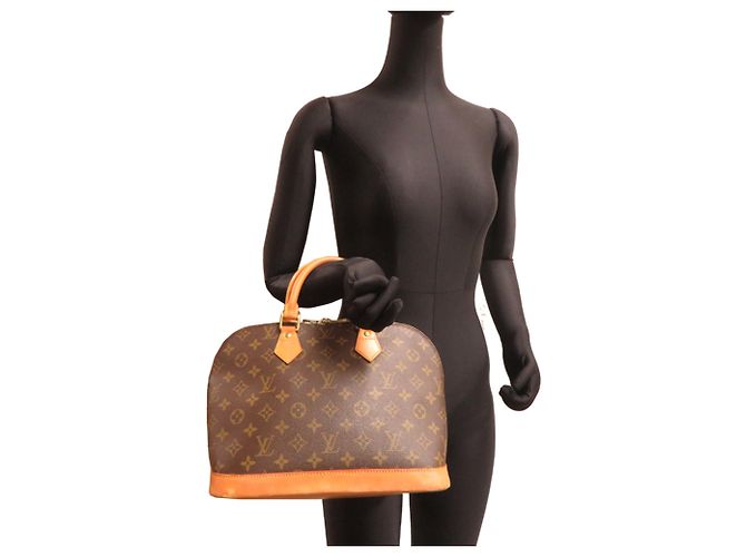 Borsa a mano Louis Vuitton Alma PM da donna Marrone - vista 9