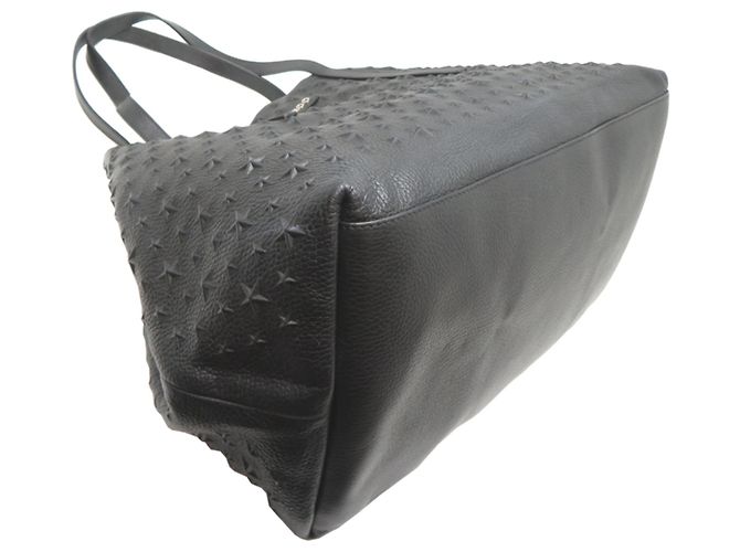 Borsa Tote Jimmy Choo in pelle nera borchiata Nero - vista 3