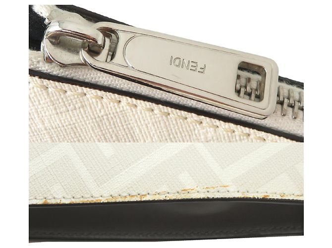 Pochette Fendi da uomo Marrone Bianco - vista 10