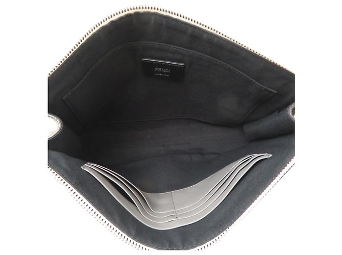 Pochette Fendi da uomo Marrone Bianco - vista 6