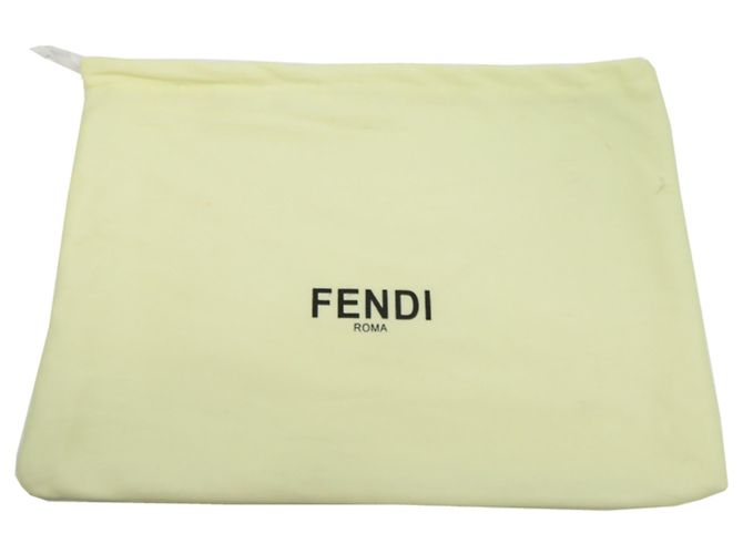 Pochette Fendi da uomo Marrone Bianco - vista 9