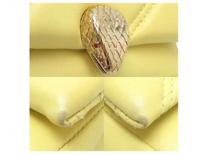 Bulgari Borsa a spalla Micro Serpenti Bvlgari Giallo - vista 10