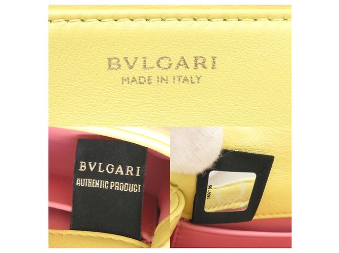 Bulgari Borsa a spalla Micro Serpenti Bvlgari Giallo - vista 7