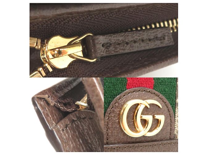 Cartera bi-fold para mujer Gucci Beige - vista 10