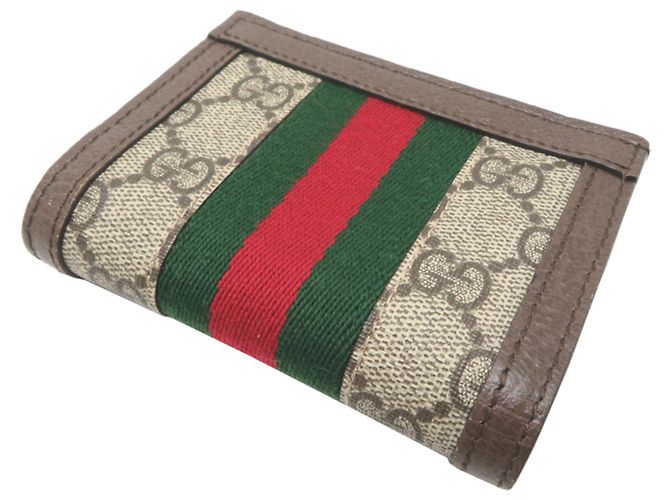 Cartera bi-fold para mujer Gucci Beige - vista 4