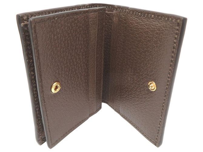 Cartera bi-fold para mujer Gucci Beige - vista 5