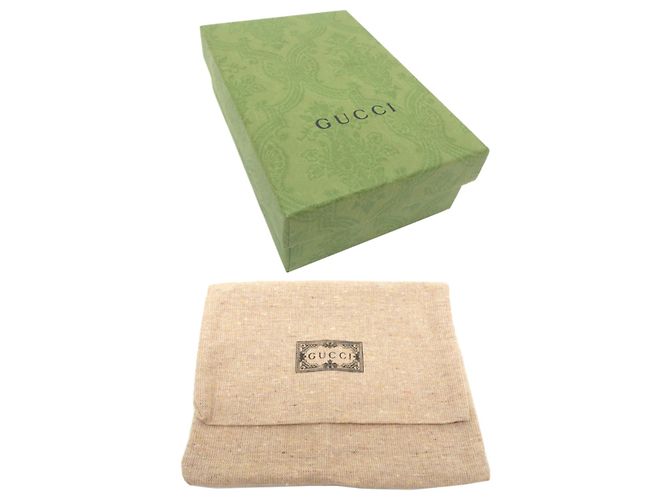 Cartera bi-fold para mujer Gucci Beige - vista 9