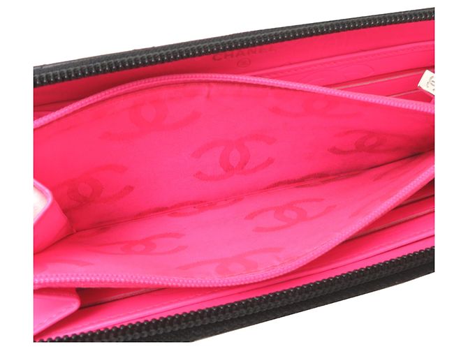 Cartera larga Chanel Cambon en piel de becerro negra Negro - vista 6