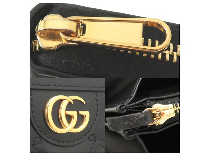 Cartera larga de piel negra de Gucci Negro - vista 10