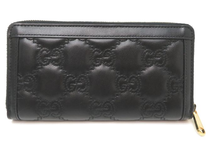Cartera larga de piel negra de Gucci Negro - vista 2