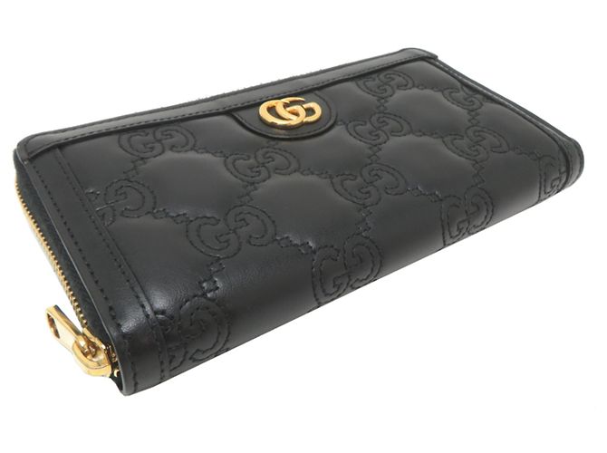 Cartera larga de piel negra de Gucci Negro - vista 3