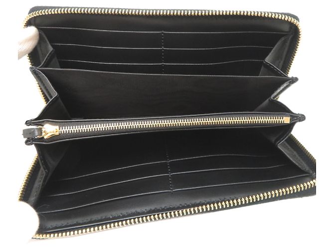 Cartera larga de piel negra de Gucci Negro - vista 5