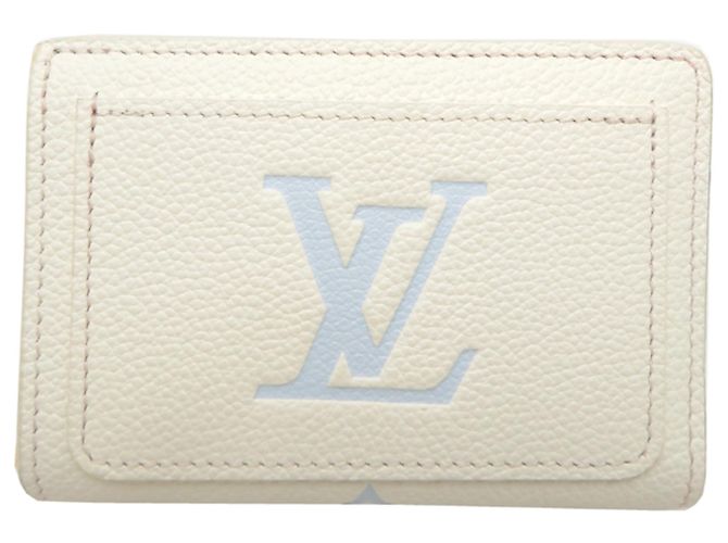 Louis Vuitton Portefeuille Claire Bi-fold Wallet Bianco Blu - vista 2