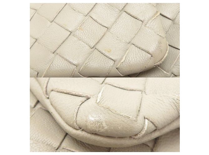 Borsa a tracolla Bottega Veneta Intrecciato con catena Grigio - vista 10