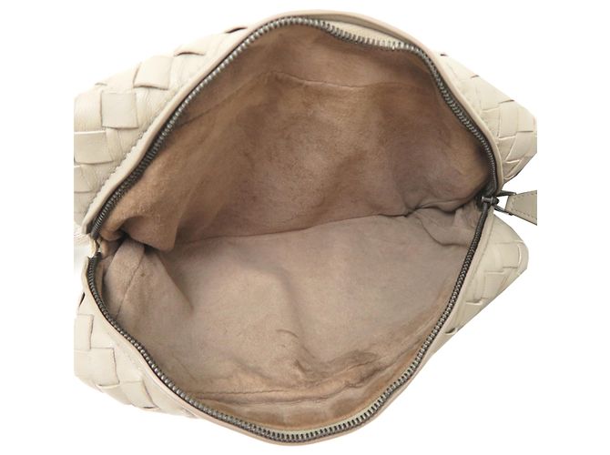 Borsa a tracolla Bottega Veneta Intrecciato con catena Grigio - vista 6