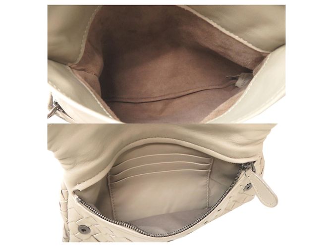 Borsa a tracolla Bottega Veneta Intrecciato con catena Grigio - vista 7