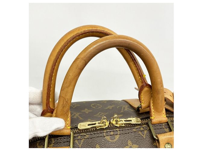Louis Vuitton Boston Monogram Keepall Bandoulière 50 Braun - Ansicht 14