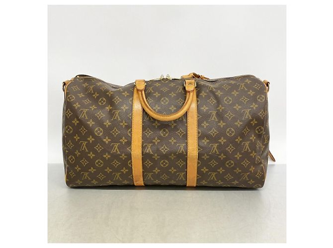 Louis Vuitton Boston Monogram Keepall Bandoulière 50 Braun - Ansicht 15
