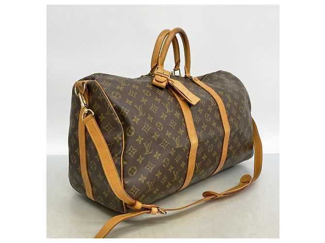 Louis Vuitton Boston Monogram Keepall Bandoulière 50 Braun - Ansicht 2