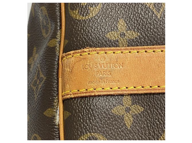 Louis Vuitton Boston Monogram Keepall Bandoulière 50 Braun - Ansicht 5