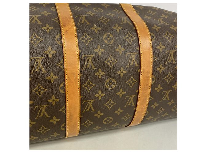 Louis Vuitton Boston Monogram Keepall Bandoulière 50 Braun - Ansicht 7