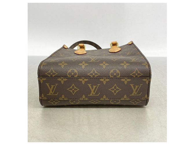 Saco Tote Louis Vuitton Monogram Sac Plat BB Marrom - vista 3