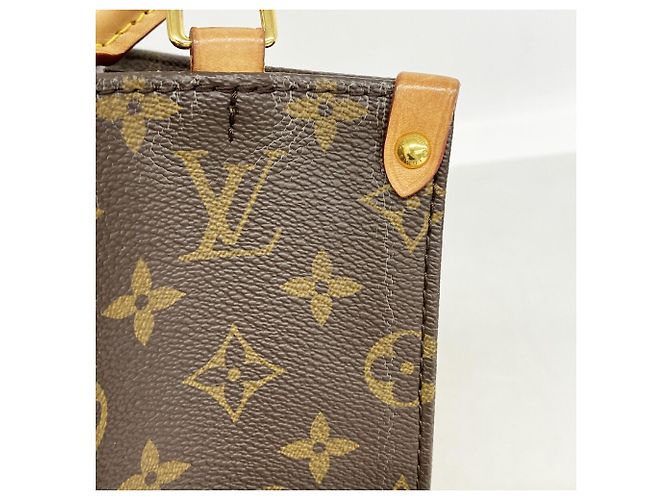 Saco Tote Louis Vuitton Monogram Sac Plat BB Marrom - vista 6