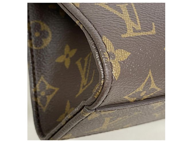 Saco Tote Louis Vuitton Monogram Sac Plat BB Marrom - vista 8